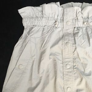 High Waisted Ruched Paper-Bag Skirt